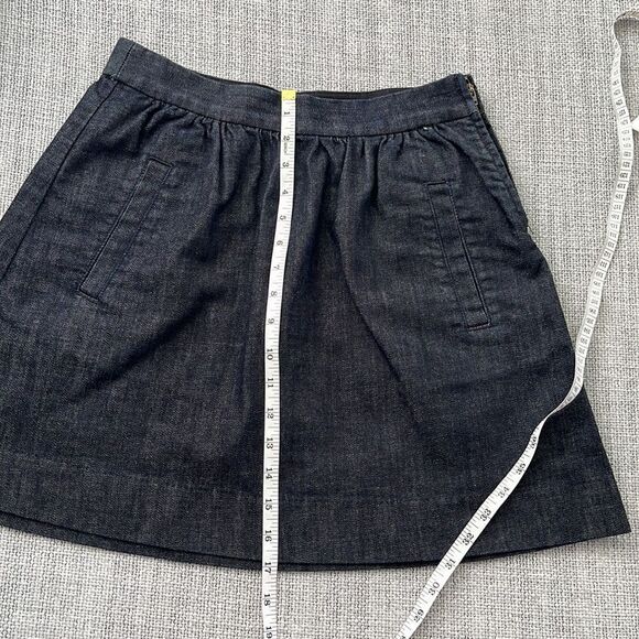 J Crew Skirt Womens Size 0 Blue Denim Circle with‎ Pockets - Picture 4 of 7